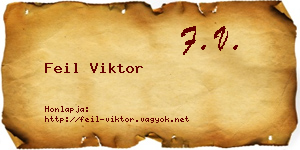 Feil Viktor névjegykártya