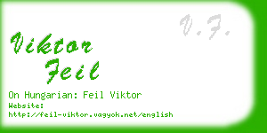 viktor feil business card